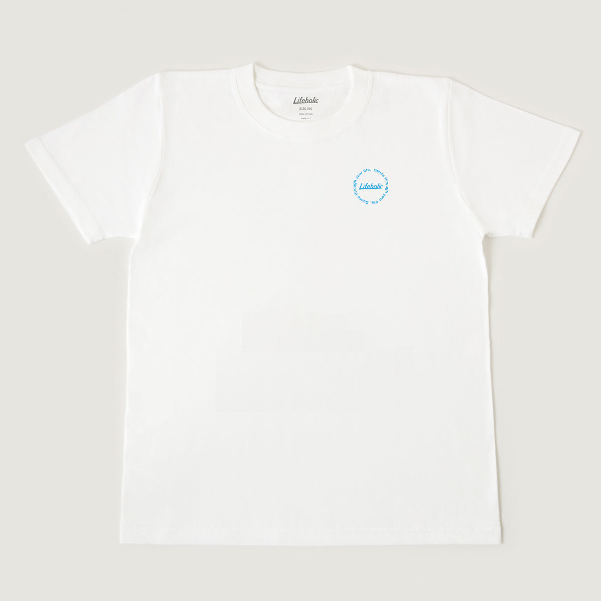 Degas T-SHIRT WHITE LIGHT BLUE × CANDY RED