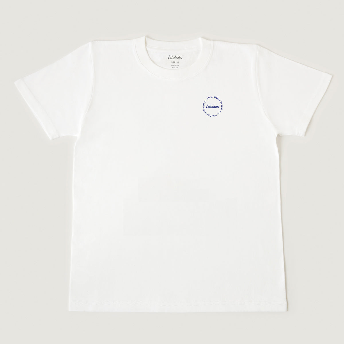 Degas T-SHIRT WHITE NAVY × CANDY RED