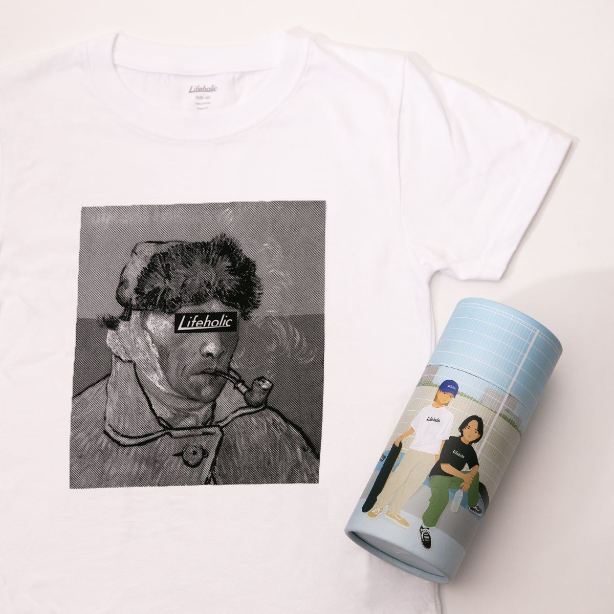GIFT BOX【Lifeholic PASTEL COLOR CAP + GOGH T-SHIRT】