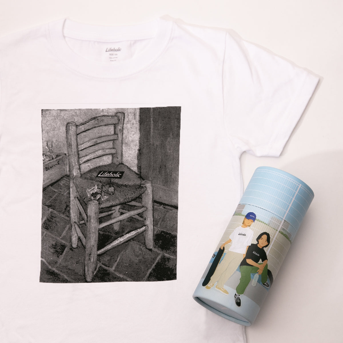 GIFT BOX【Lifeholic PASTEL COLOR CAP + GOGH`S CHAIR T-SHIRT】