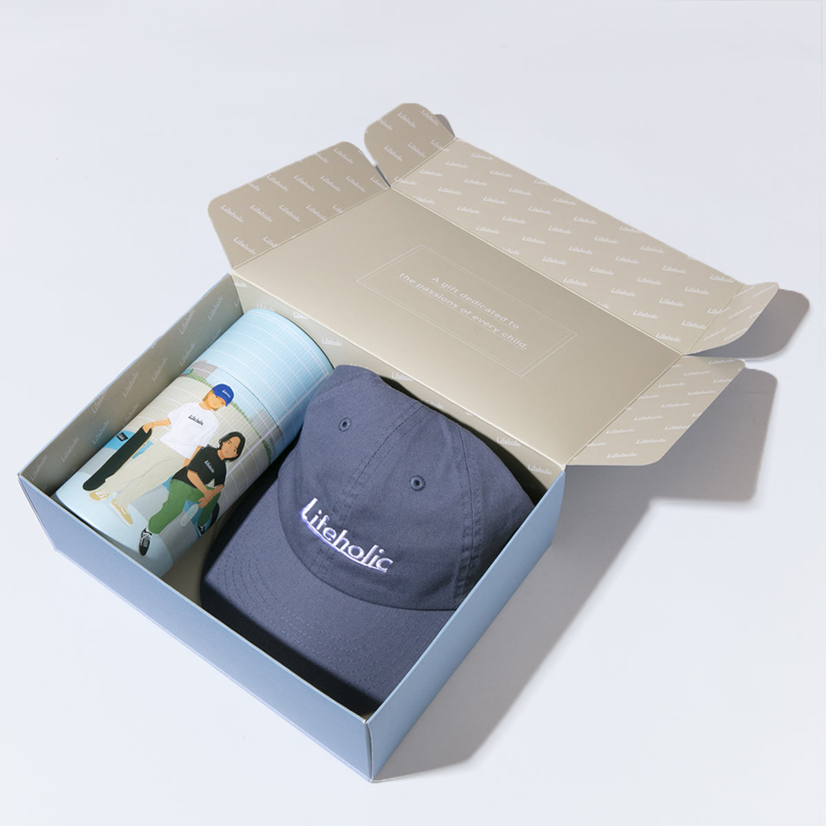 GIFT BOX【Lifeholic PASTEL COLOR CAP ＋ LOGO T-SHIRT】