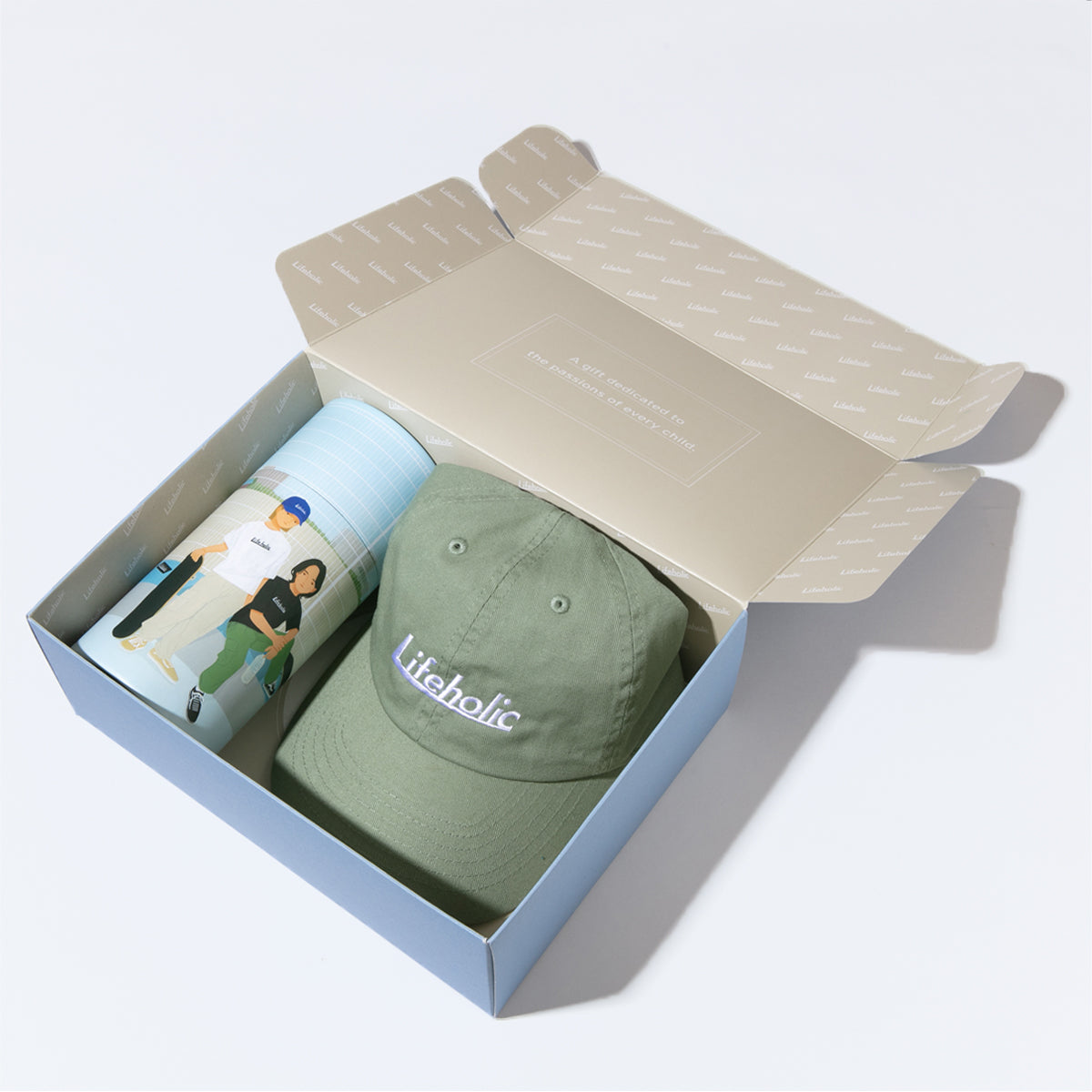 GIFT BOX【Lifeholic PASTEL COLOR CAP ＋ LOGO T-SHIRT】