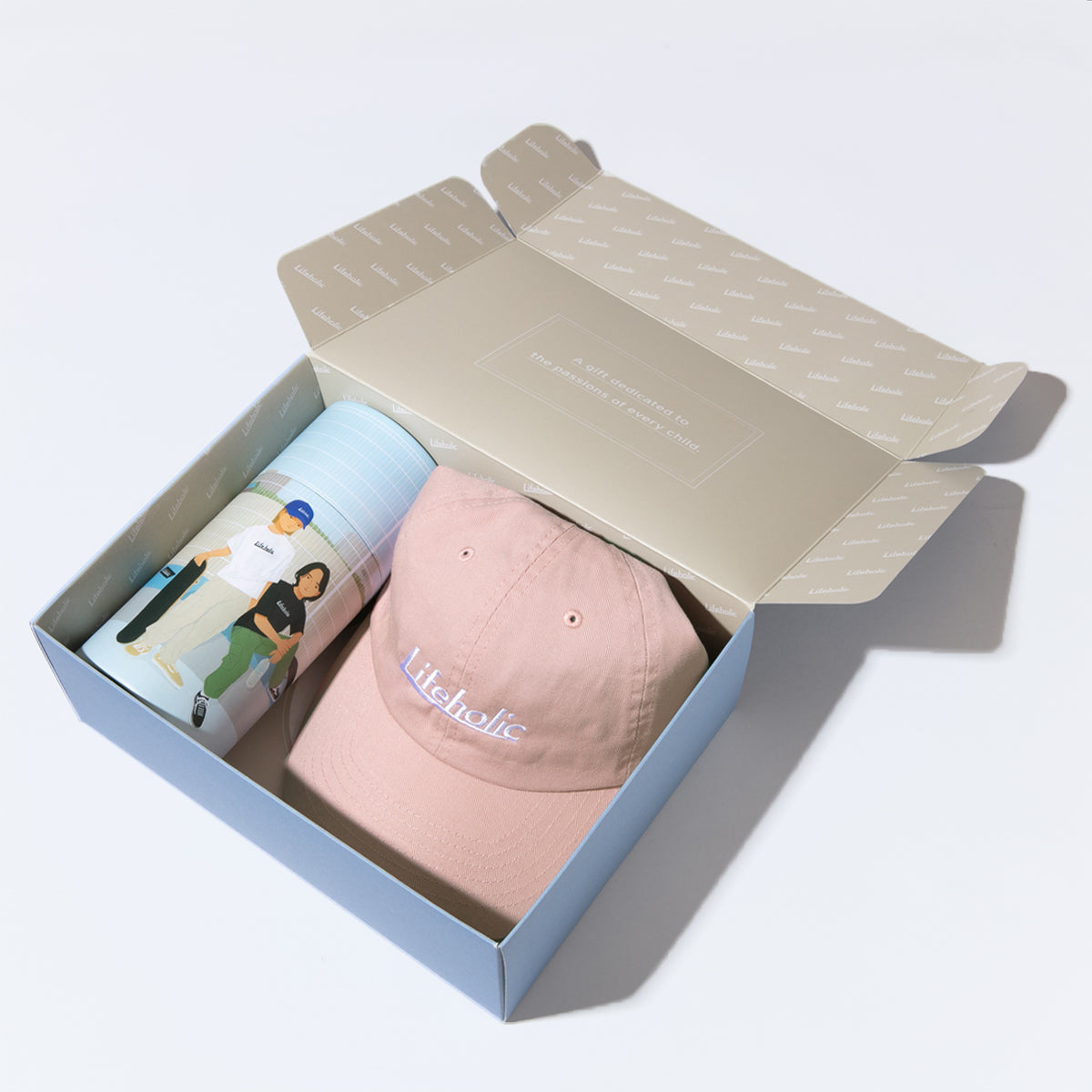 GIFT BOX【Lifeholic PASTEL COLOR CAP ＋ LOGO T-SHIRT】