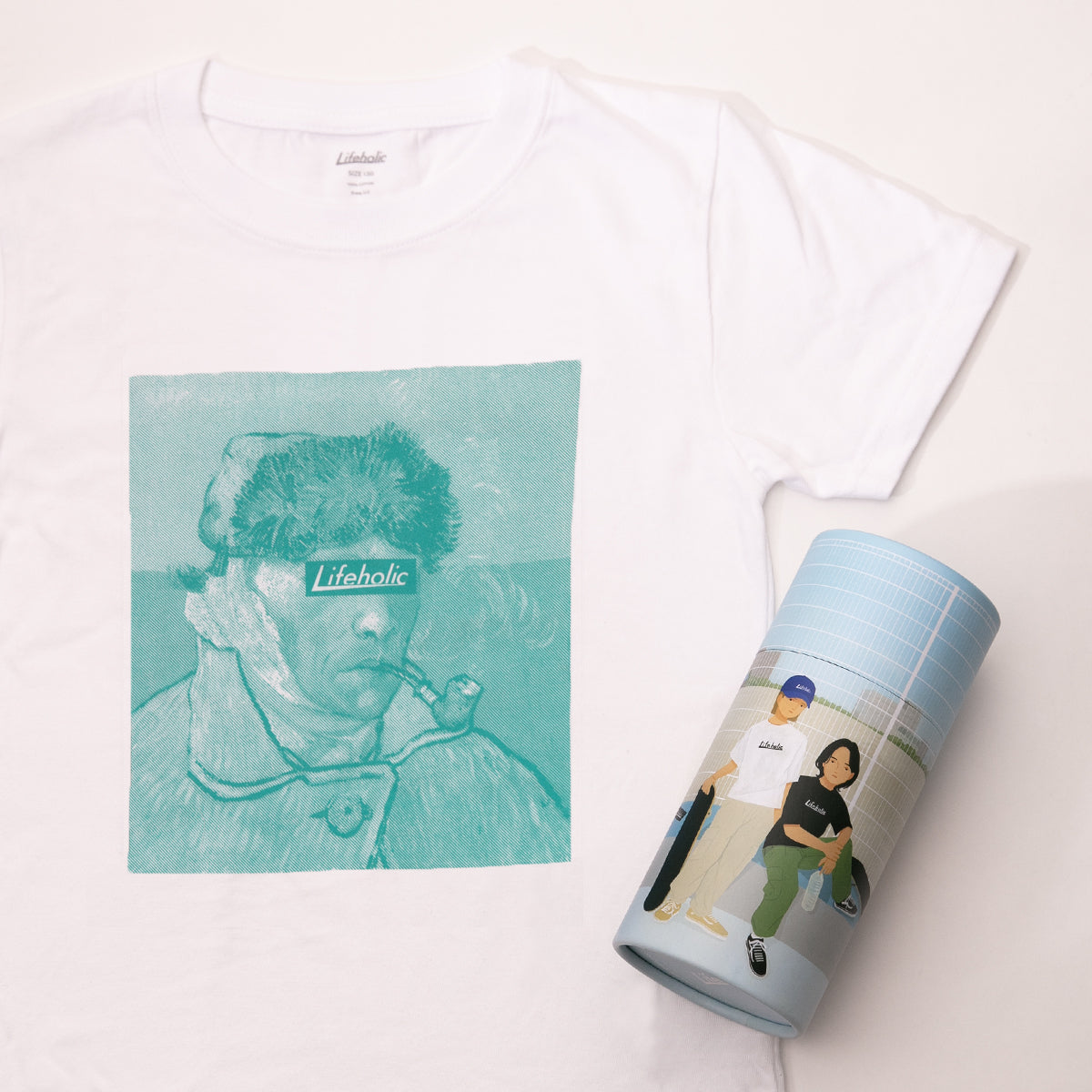 GIFT BOX【Lifeholic PASTEL COLOR CAP ＋ GOGH T-SHIRT】